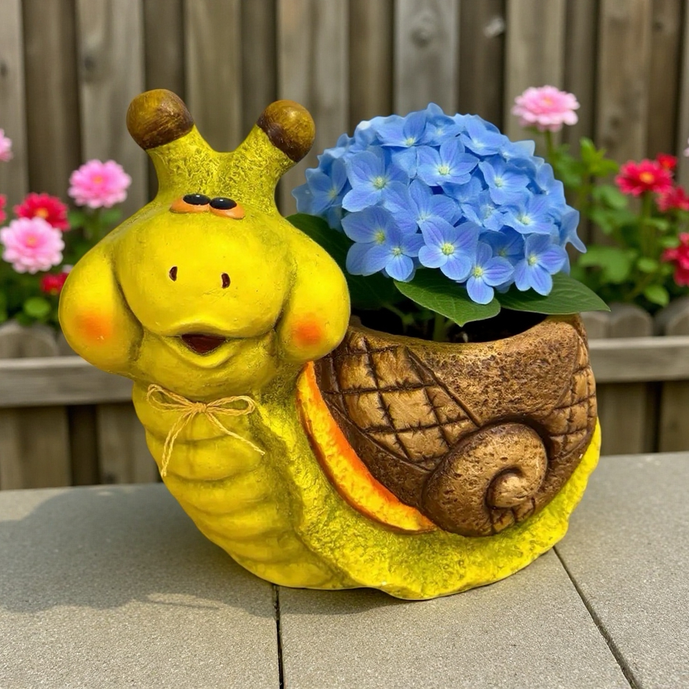 户外庭院卡通乌龟花盆蜗牛花盆仙人掌薰衣草种植养殖花盆