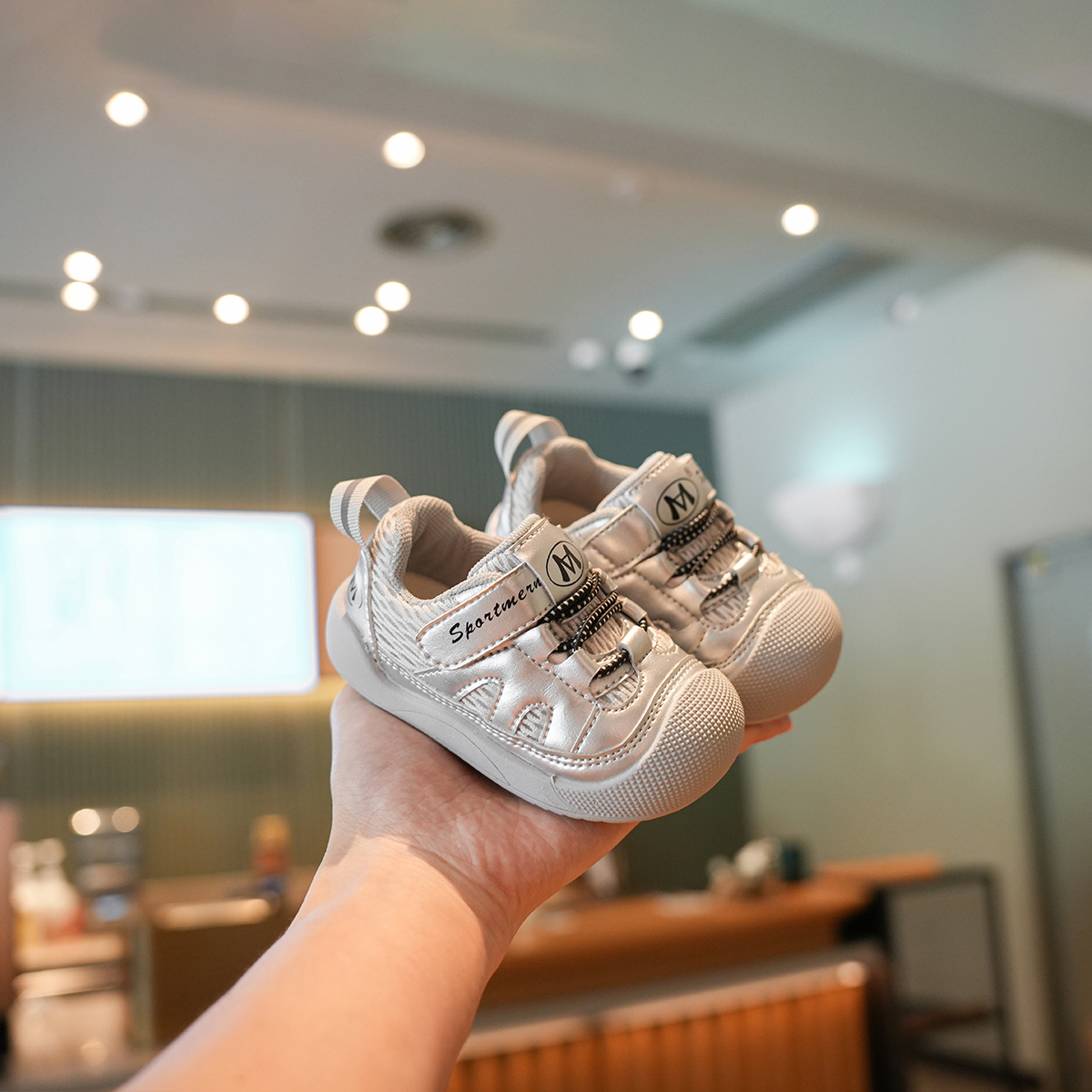 Sportmern宝宝鞋子儿童运动鞋小童婴儿鞋子学步鞋女童防滑机能鞋