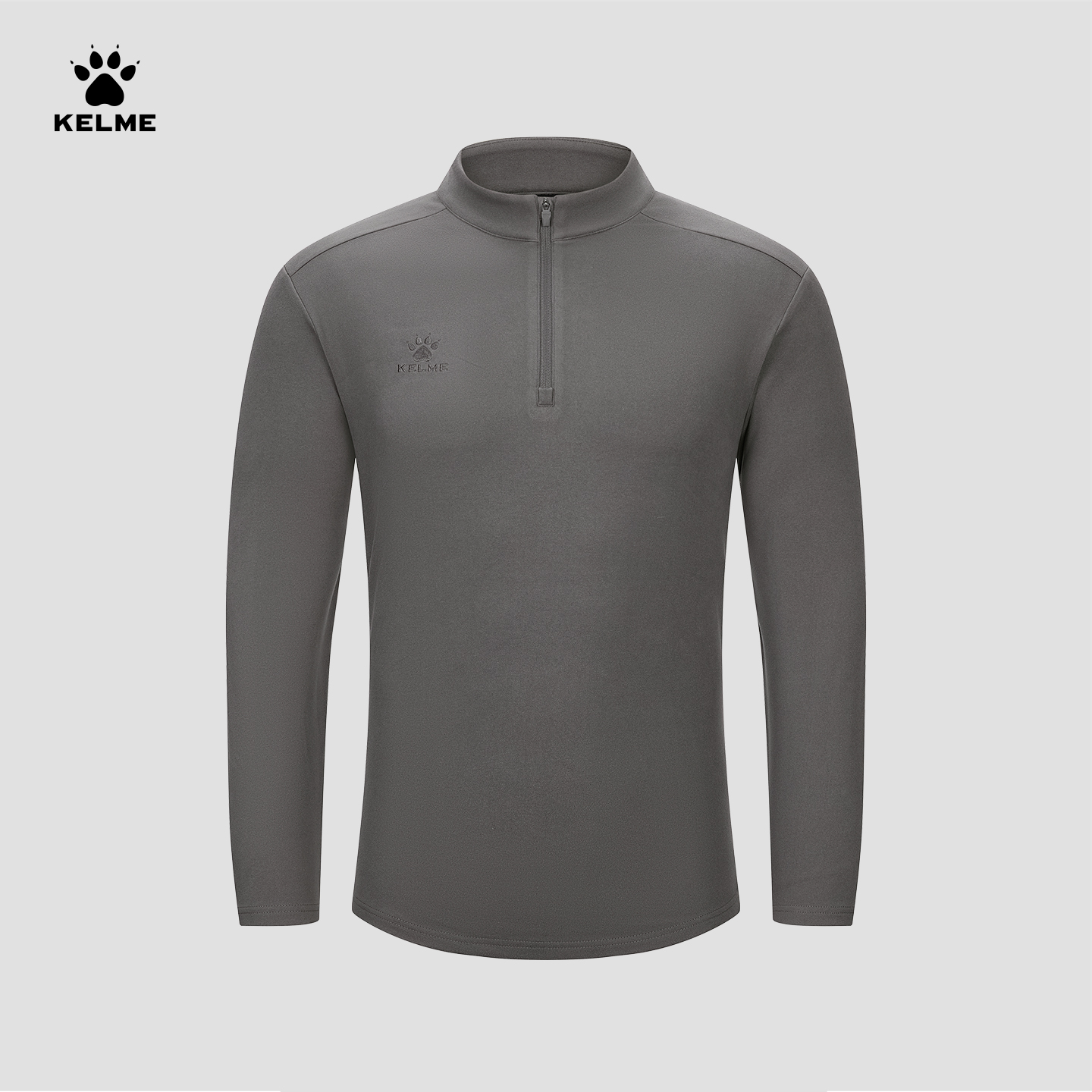 卡尔美训练套头衫半拉链健身长袖徒步登山跑步休闲打底衫潮流新品