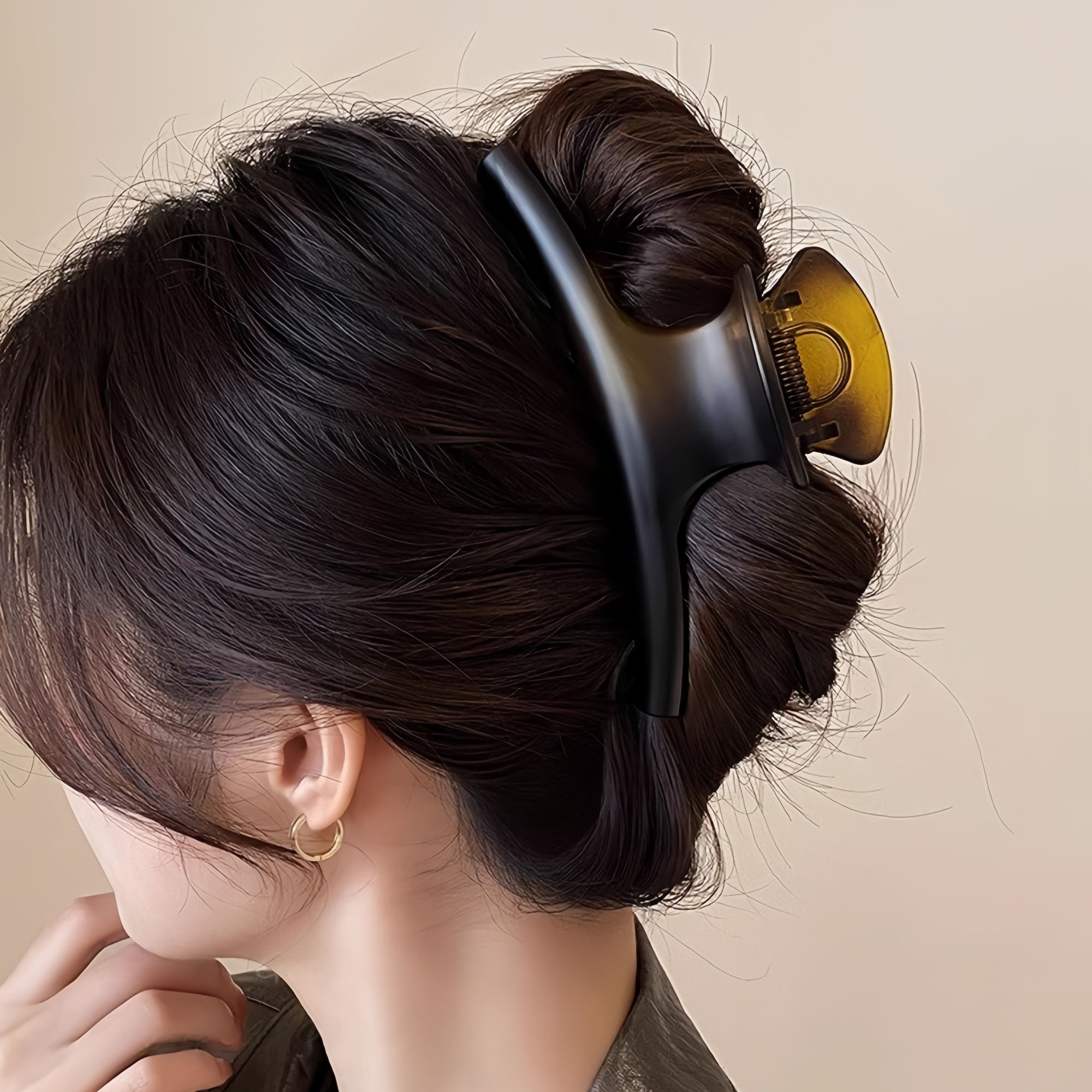 大号发卡弧形抓夹女气质高级感鲨鱼夹2025新款发夹子氛围感发夹