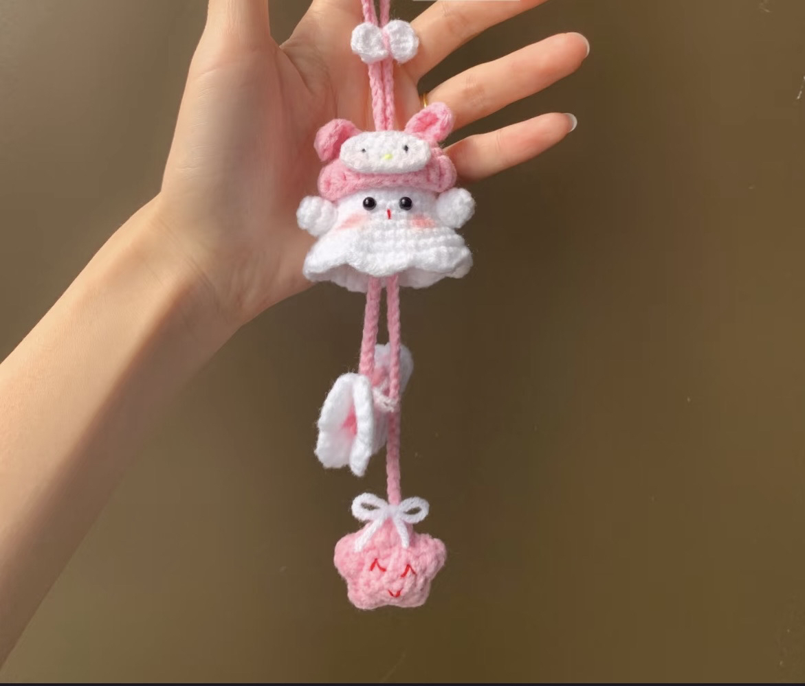 （成品发货）手工钩织小丑鱼小幽灵圣诞节礼物挂件