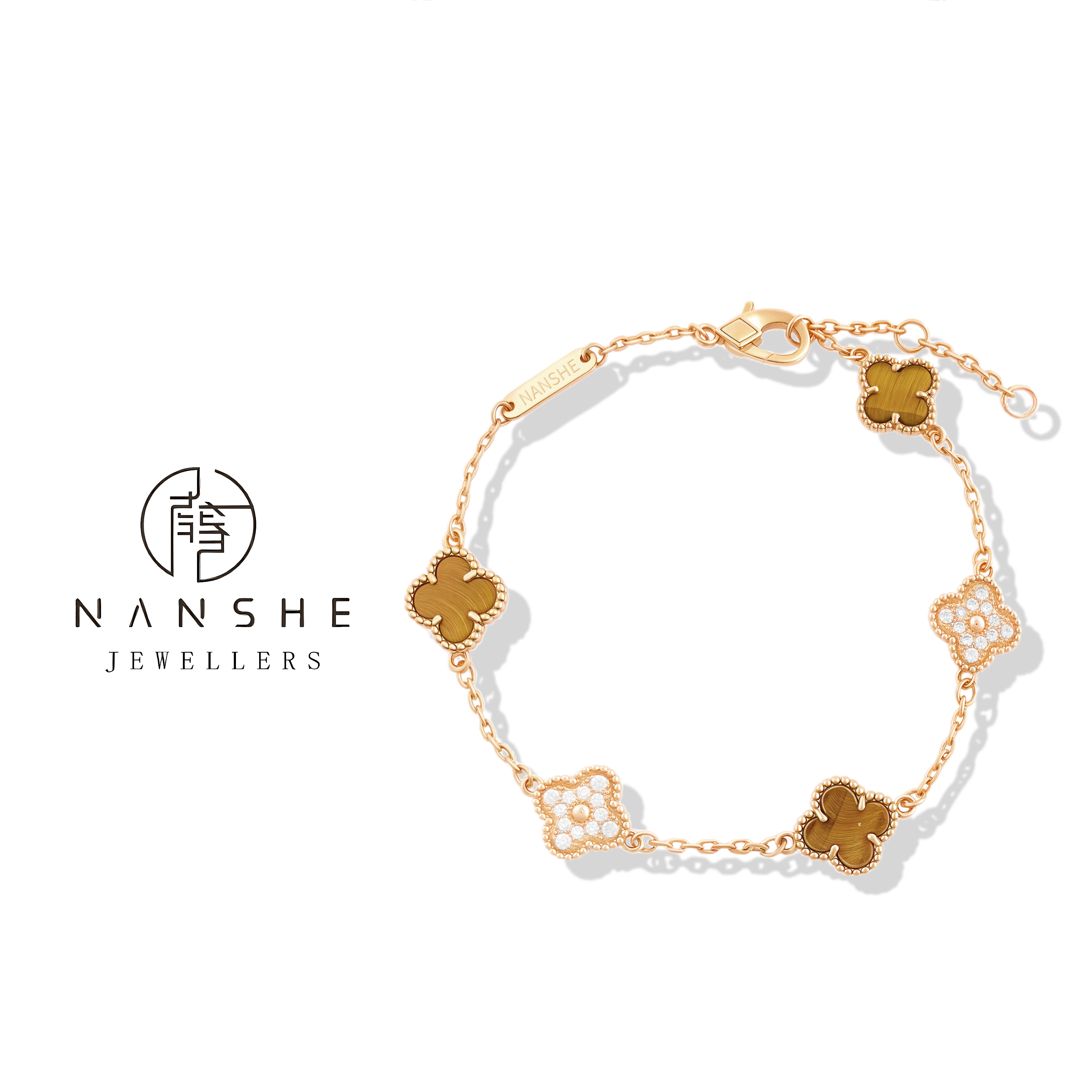 NANSHE/南奢【V金版本】迷你四叶草手链 L1483