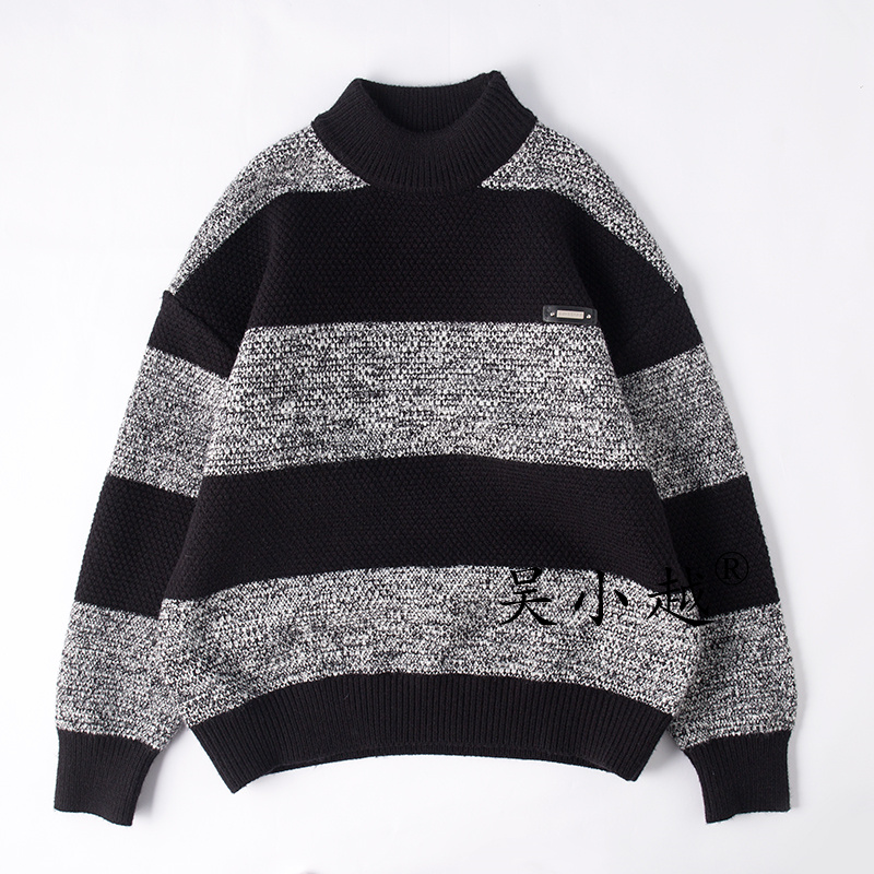 吴小越w1875男童毛衣秋冬新款韩版宽松儿童上衣男孩冬装潮牌