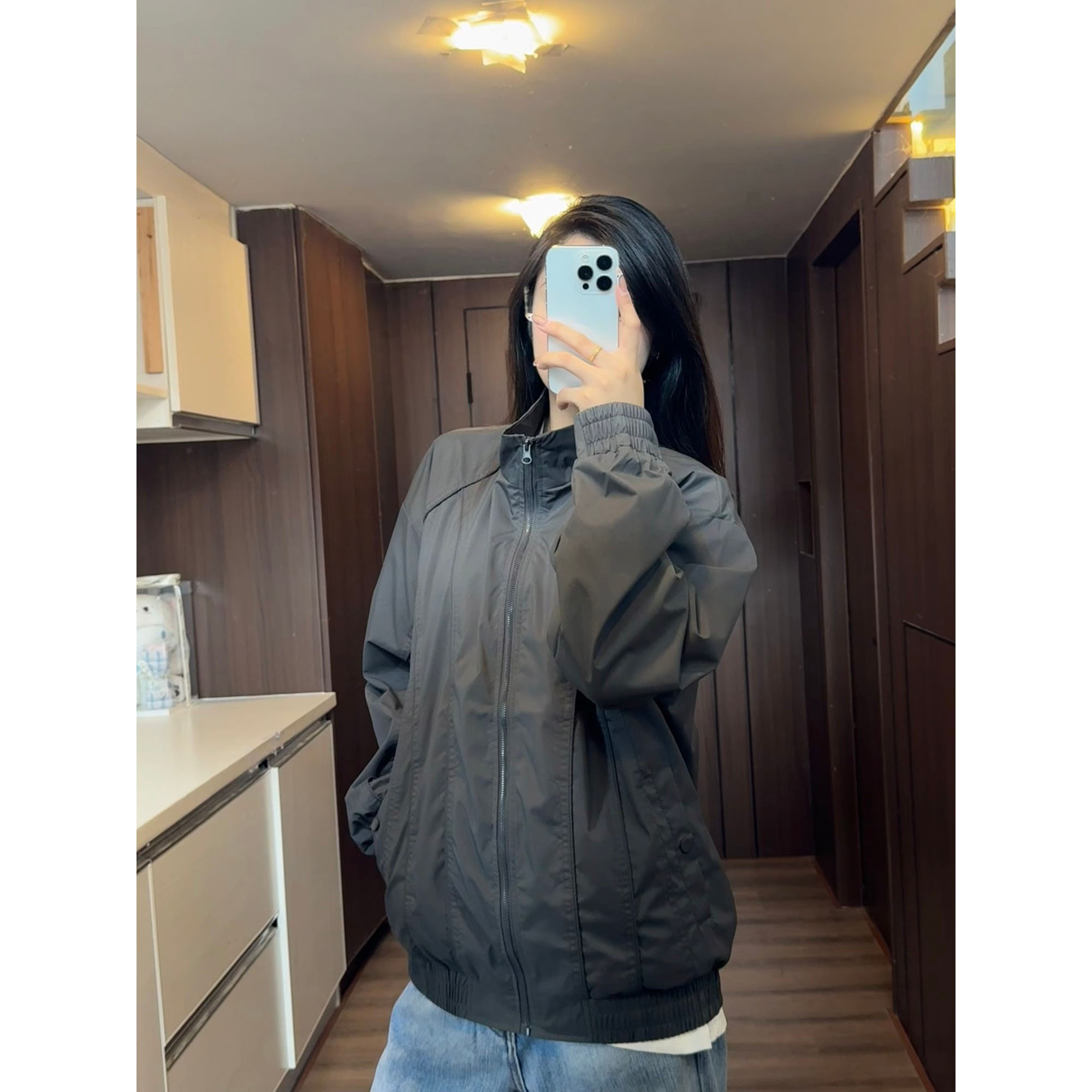 vintage潮牌美式工装外套潮流春秋季休闲百搭宽松男士立领夹克