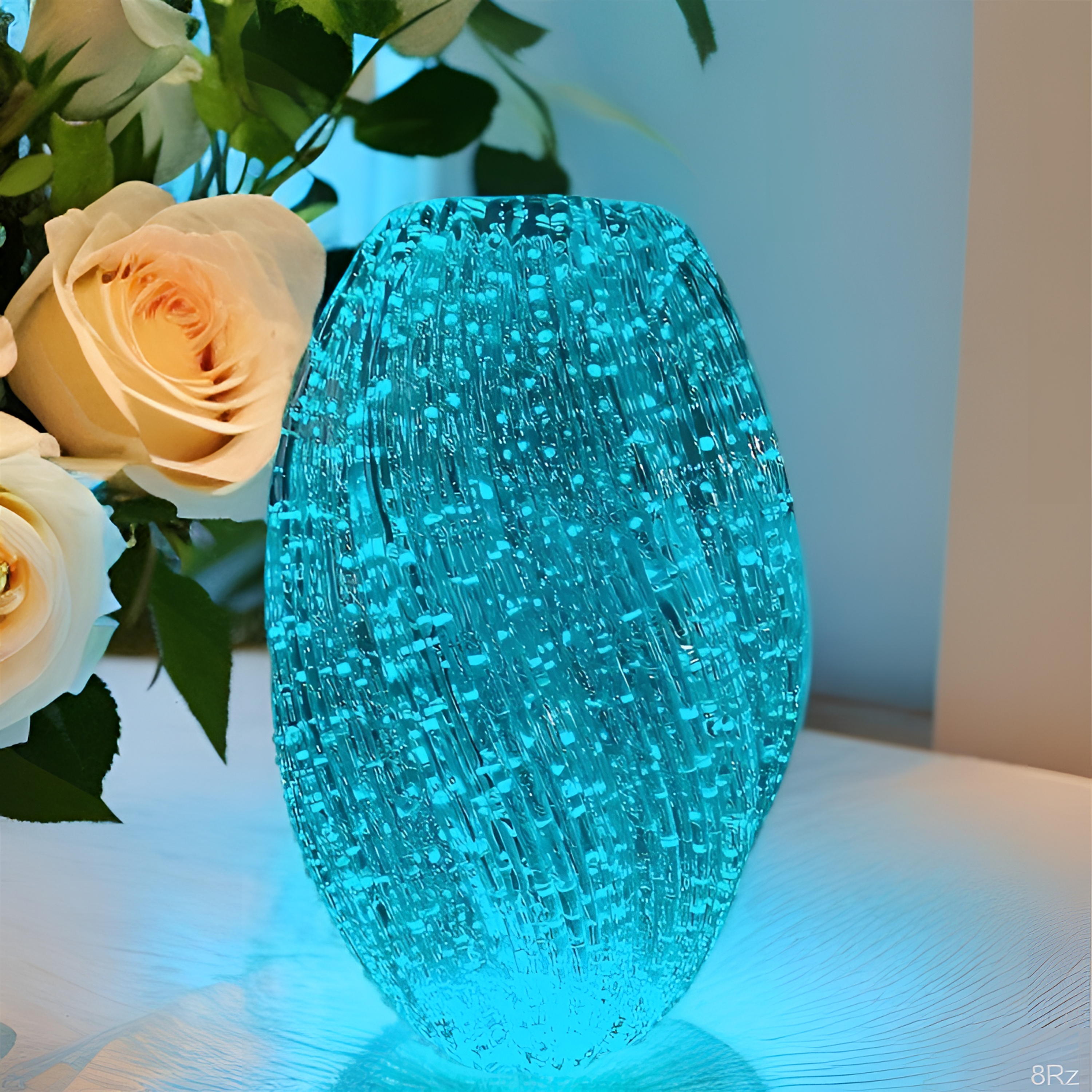 【麦芽糖】夜光麦芽糖网红爆款荧光玻璃花瓶插花饰透明兰知春序与辉