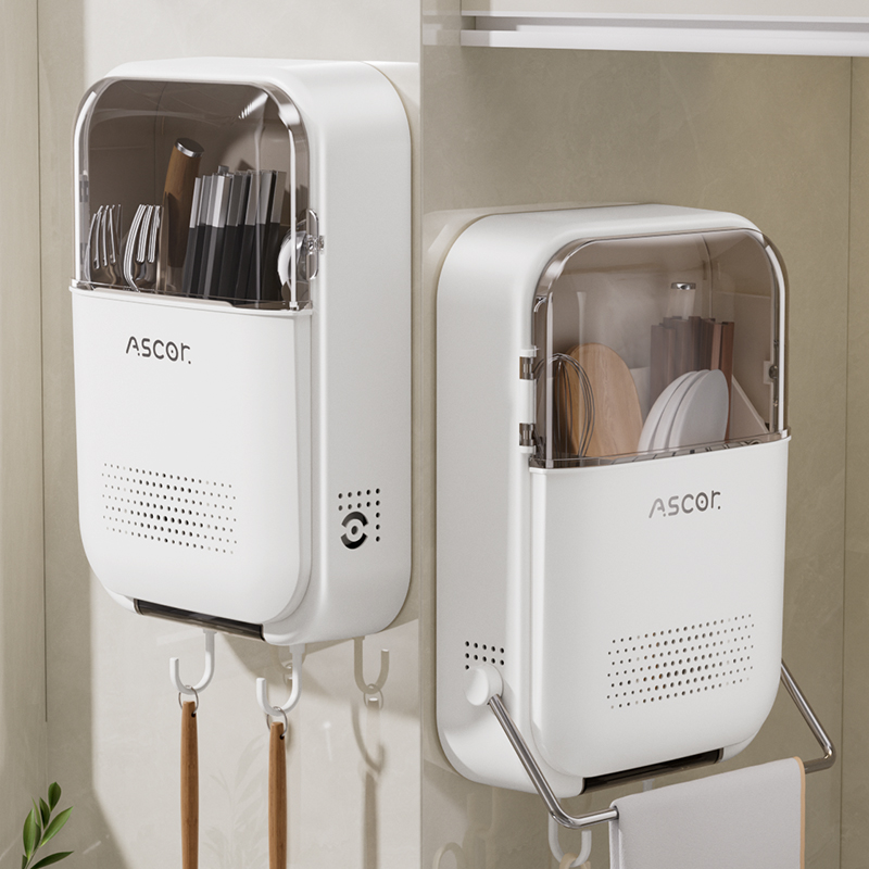 厨房筷子筒家用防尘壁挂式筷篓筷笼置物架高档新款放快勺子收纳盒