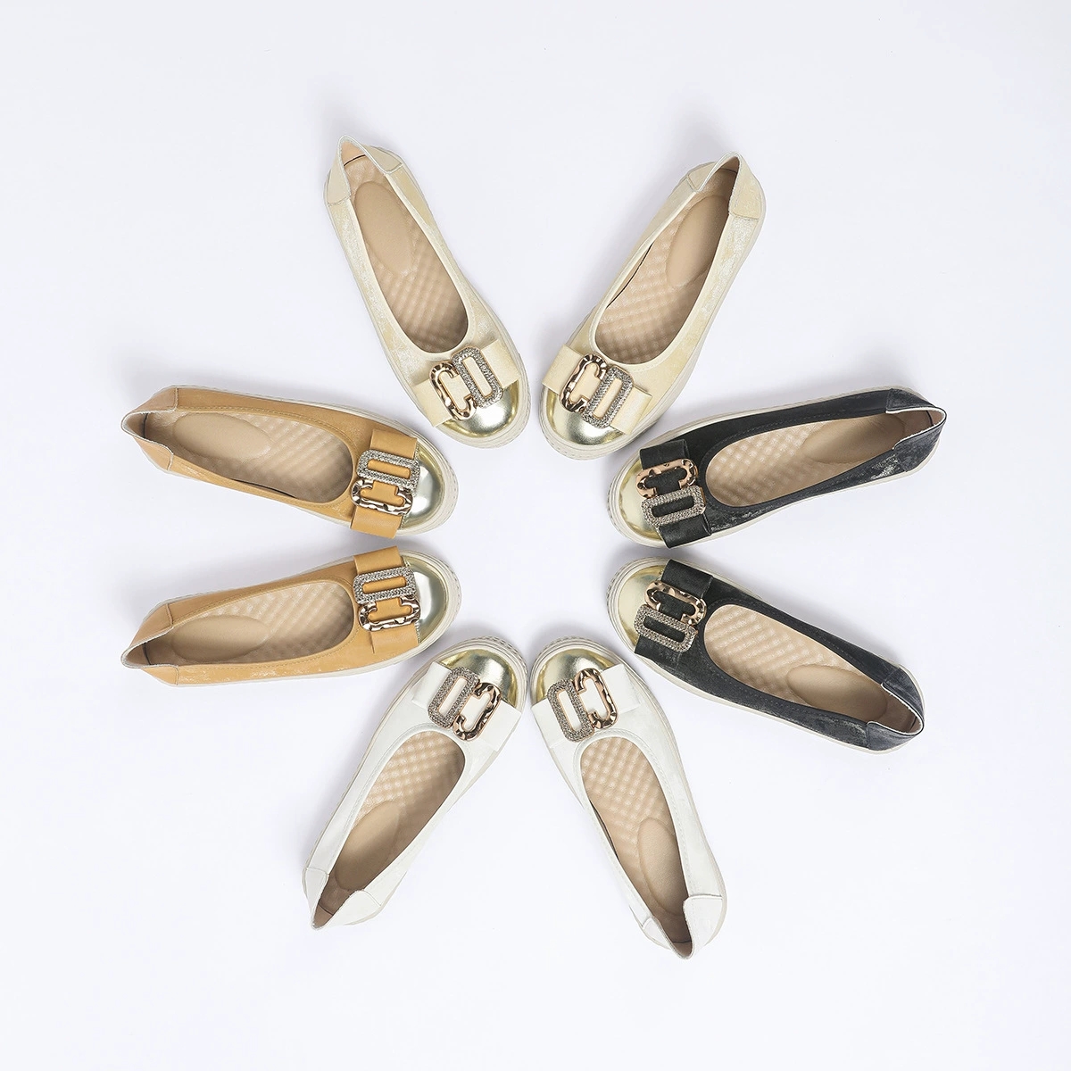 新款乐福鞋英伦百搭圆头浅口平底一脚蹬懒人厚底渔夫单鞋女鞋