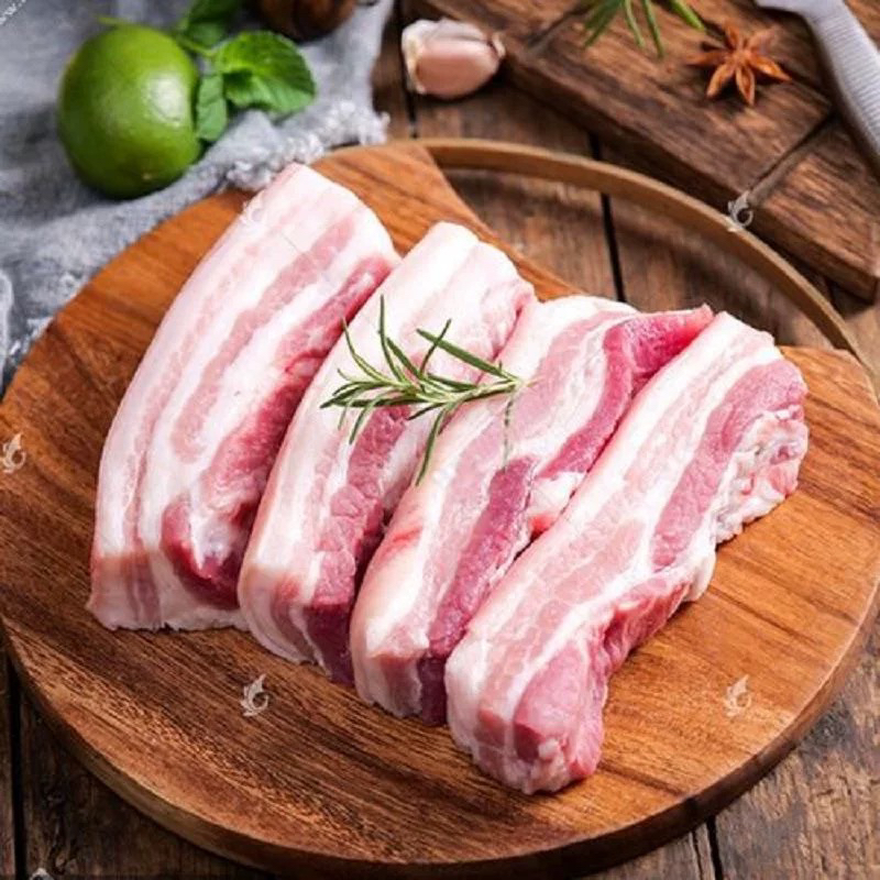农家散养土猪带皮精品烤肉清蒸五花肉《无通脊，无下踹肉》新鲜猪肉