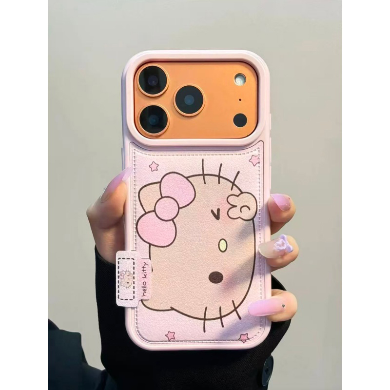 奥菲顿黑皮比耶KT标签适用iPhone17/16pro鼓包手机壳苹果15/14套