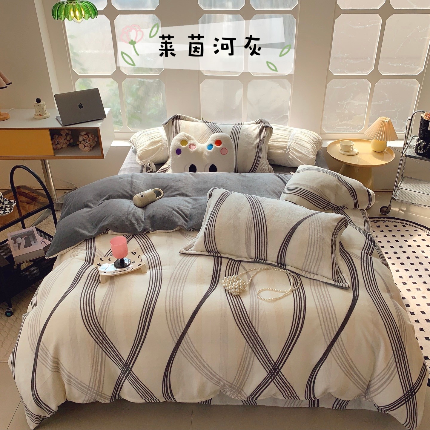 跑量款秋冬加厚牛奶绒四件套冬季保暖高克重双面绒珊瑚绒件四件套