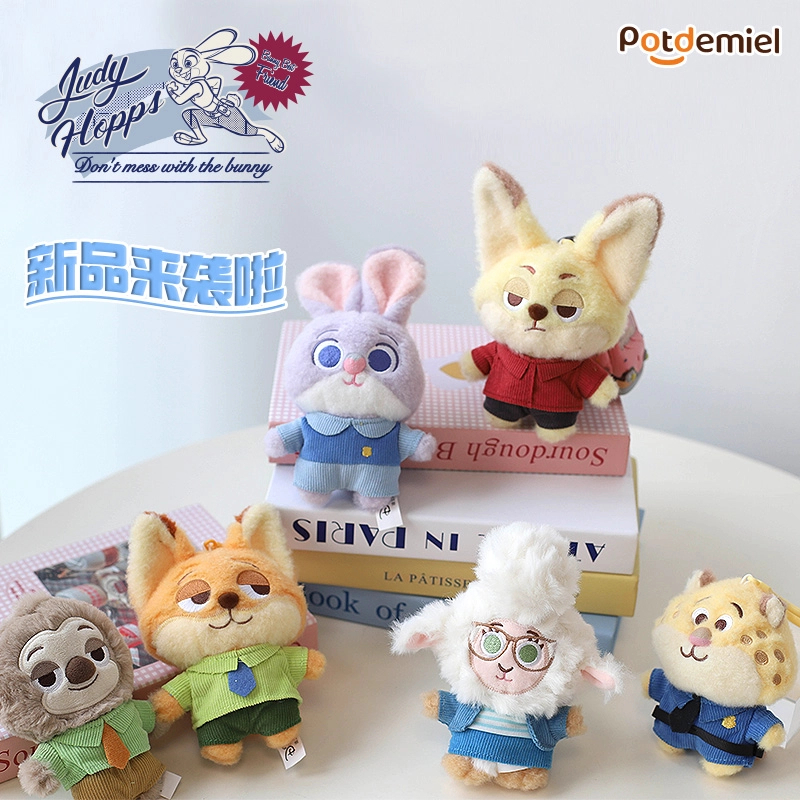 【现货现货】potdemiel蜂蜜罐迪士尼疯狂动物城朱迪尼克萌糖挂件