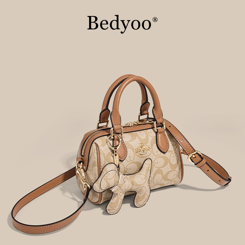 Bedyoo/碧蒂欧24516-1时尚风气质百搭软质单肩斜挎枕头波士顿包