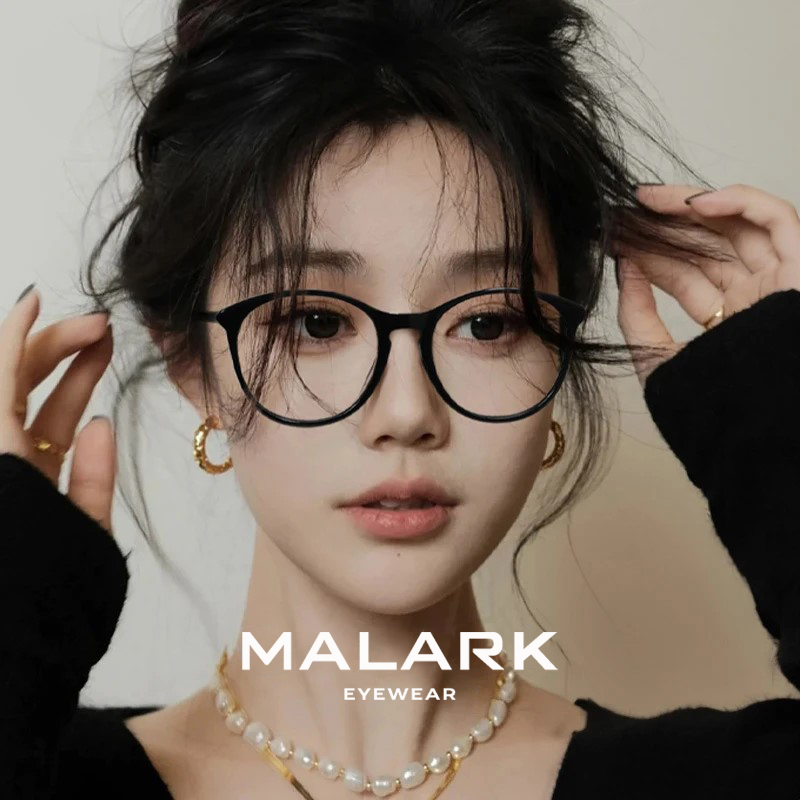 小香猫眼黑色眼镜框3282高级感超轻素颜眼镜女防蓝光近视可配度数