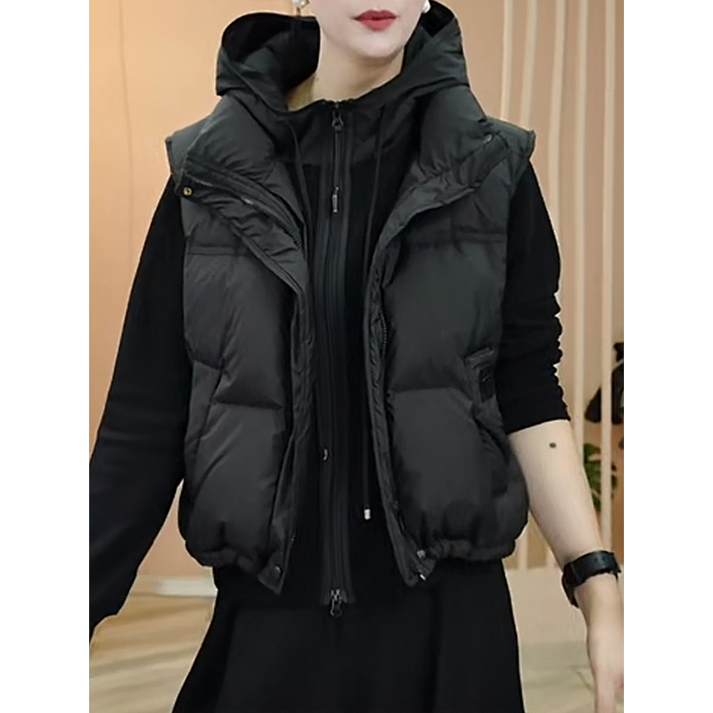 韩版棉服马甲女2025秋冬外穿高级感立领短款保暖棉袄休闲显瘦马夹