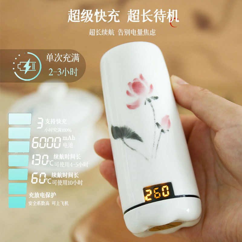 手持充电香薰炉电子品香炉电薰炉便携家用高温调温沉香粉勾丝碎料