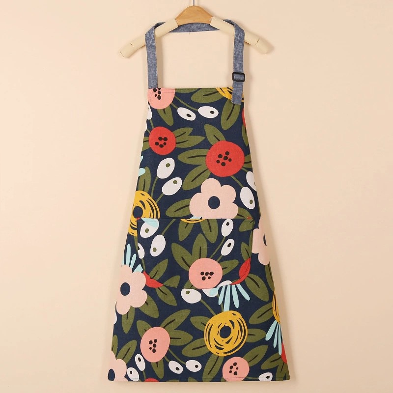 漂亮时尚棉布加厚耐脏透气厨房家用工作服围裙