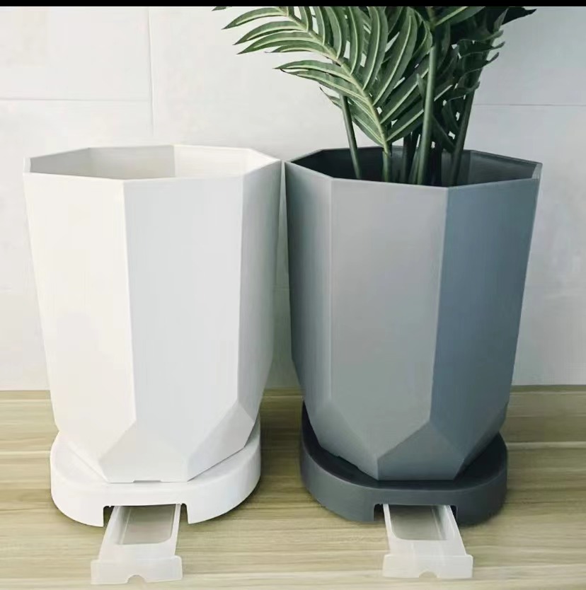 特厚升级版八角多边形北欧风室内加厚耐用龙血树幸福树专用花盆