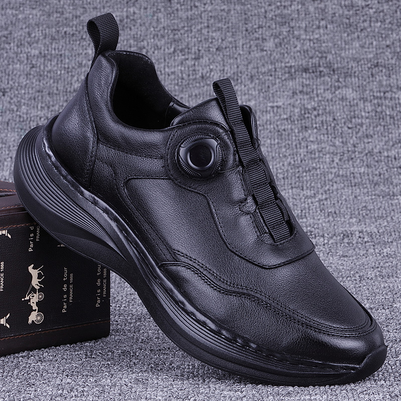 CATIA SELI春秋新款皮鞋真皮头层牛皮透气超轻软底运动跑步休闲鞋