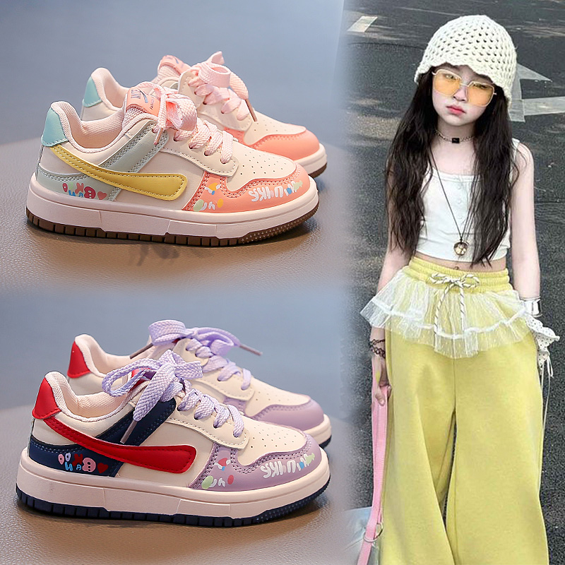 板鞋休闲鞋女女童耐磨鞋子运动鞋透气春季秋季