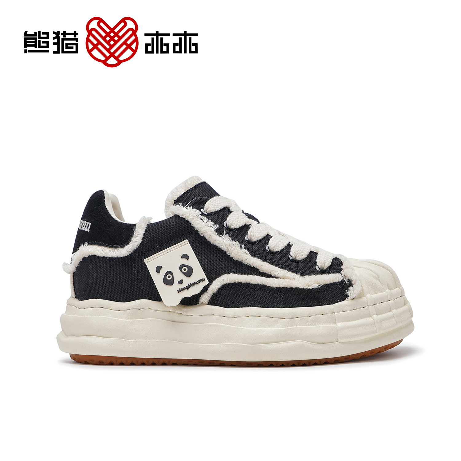 【明星同款】8CM隐形内增高乞丐款帆布侧标潮流时尚秋冬流浪贝壳头