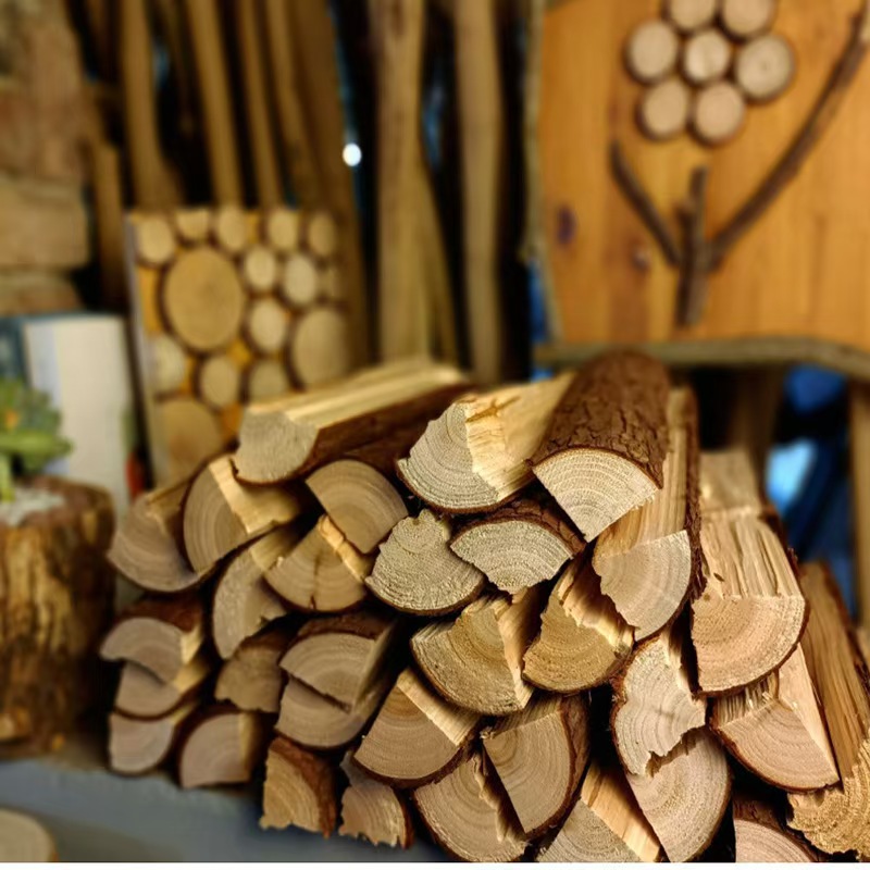 松木柴劈柴家用木柴壁炉木柴家用取暖柴露营木柴露营过夜必备装备