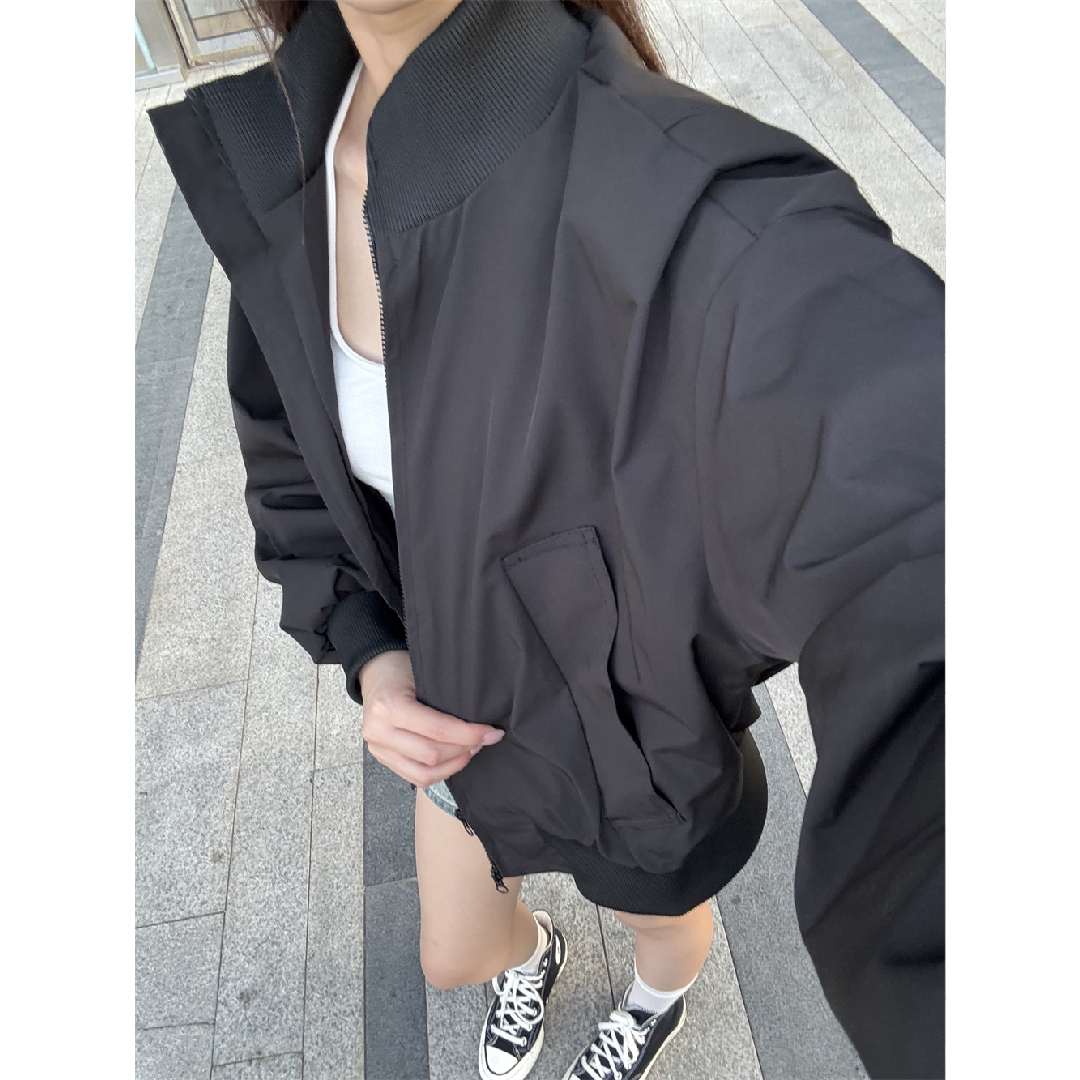 cleanfit短款工装外套男秋季硬汉穿搭三防立领冲锋衣美式飞行夹克