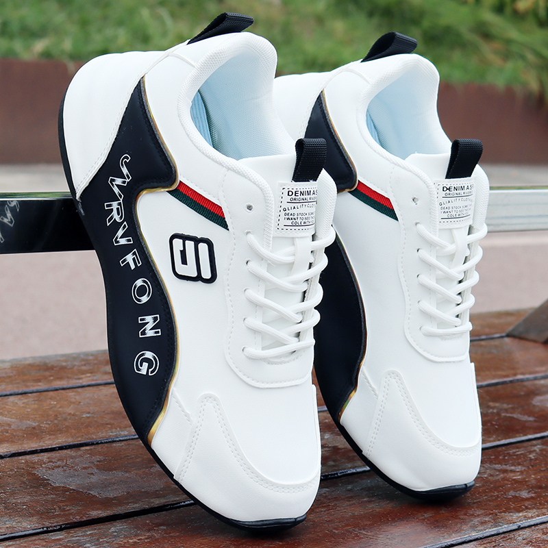 男鞋2025秋季新款皮面防臭男士休闲运动鞋百搭软底老爹潮鞋包底鞋