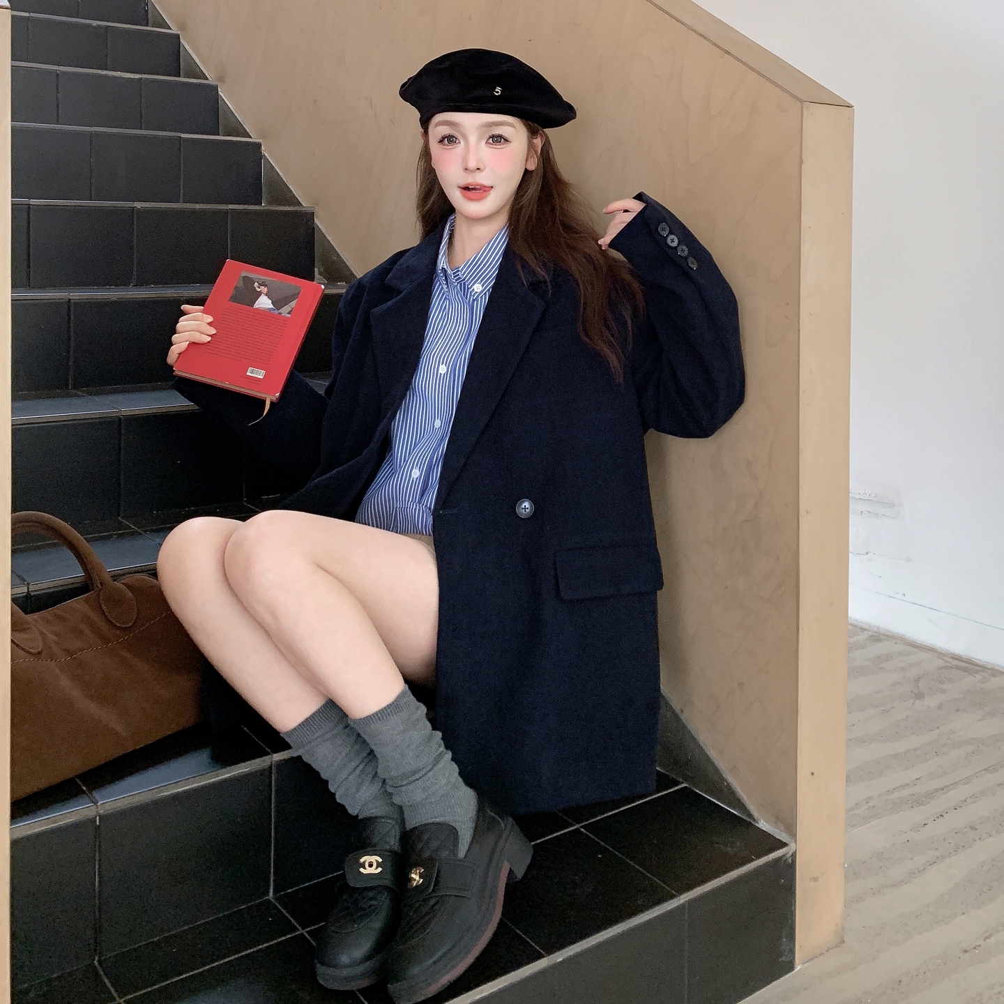 时尚休闲风通勤百搭上衣女2025秋季新款高级感酷飒显瘦西装外套