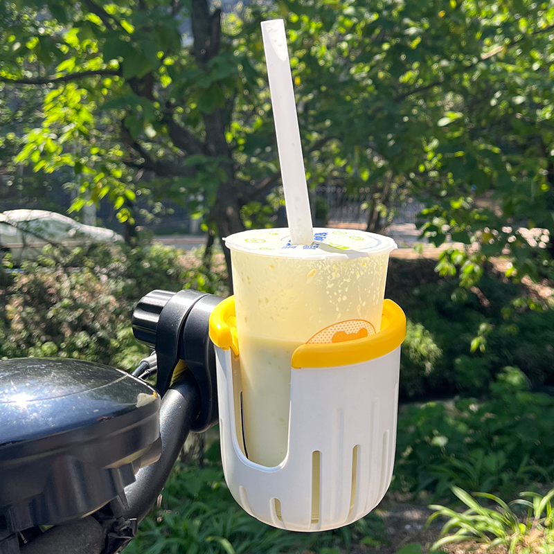 电动车水杯架自行车水壶架电瓶车咖啡奶茶架手机支架二合一水杯架