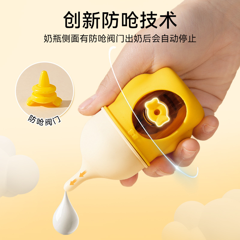 狗狗仿生防呛奶新生幼犬幼猫硅胶玻璃奶瓶宠物喝奶可视刻度猫咪