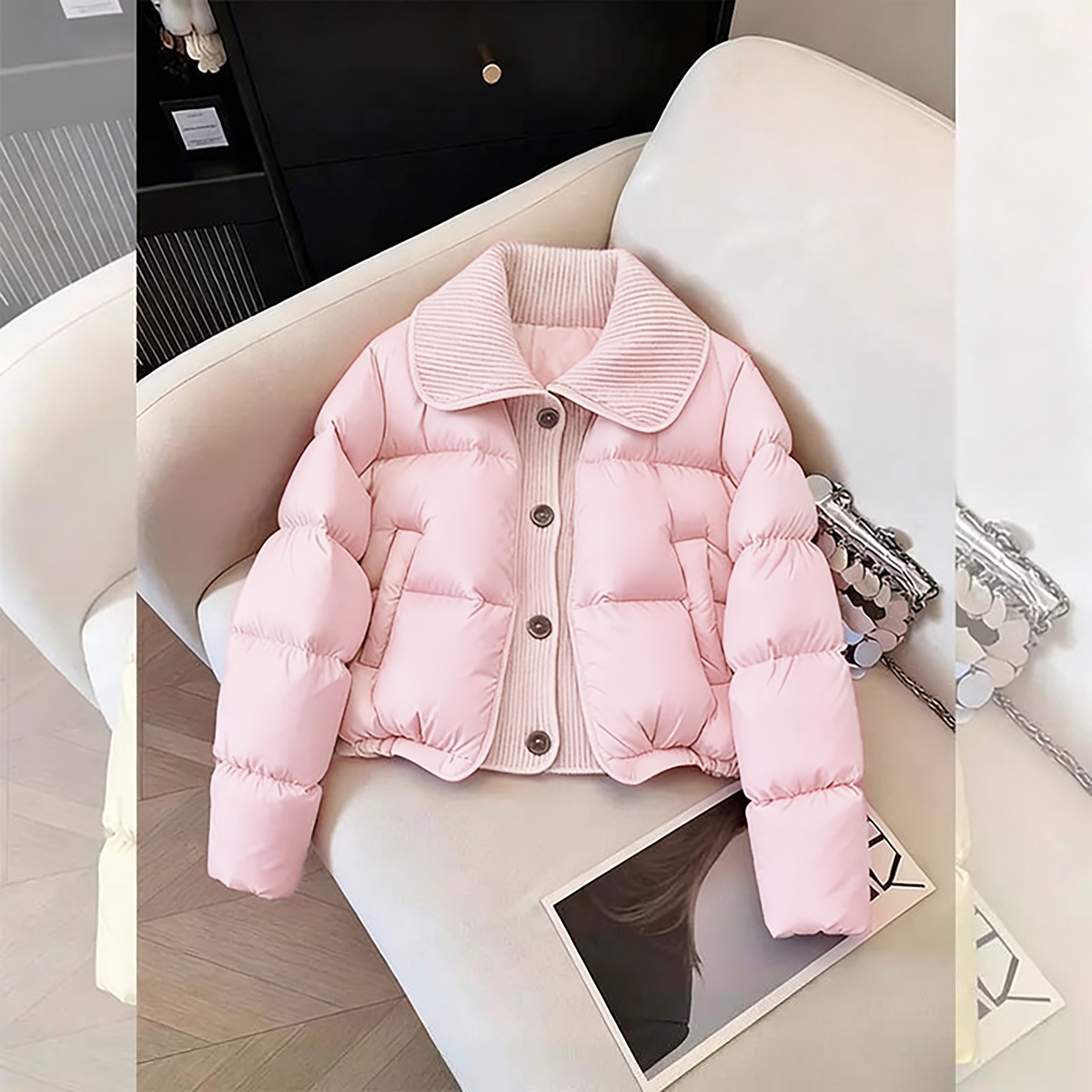 设计感棉服女2025新款初冬季独特超好看今年流行小个子韩系短款