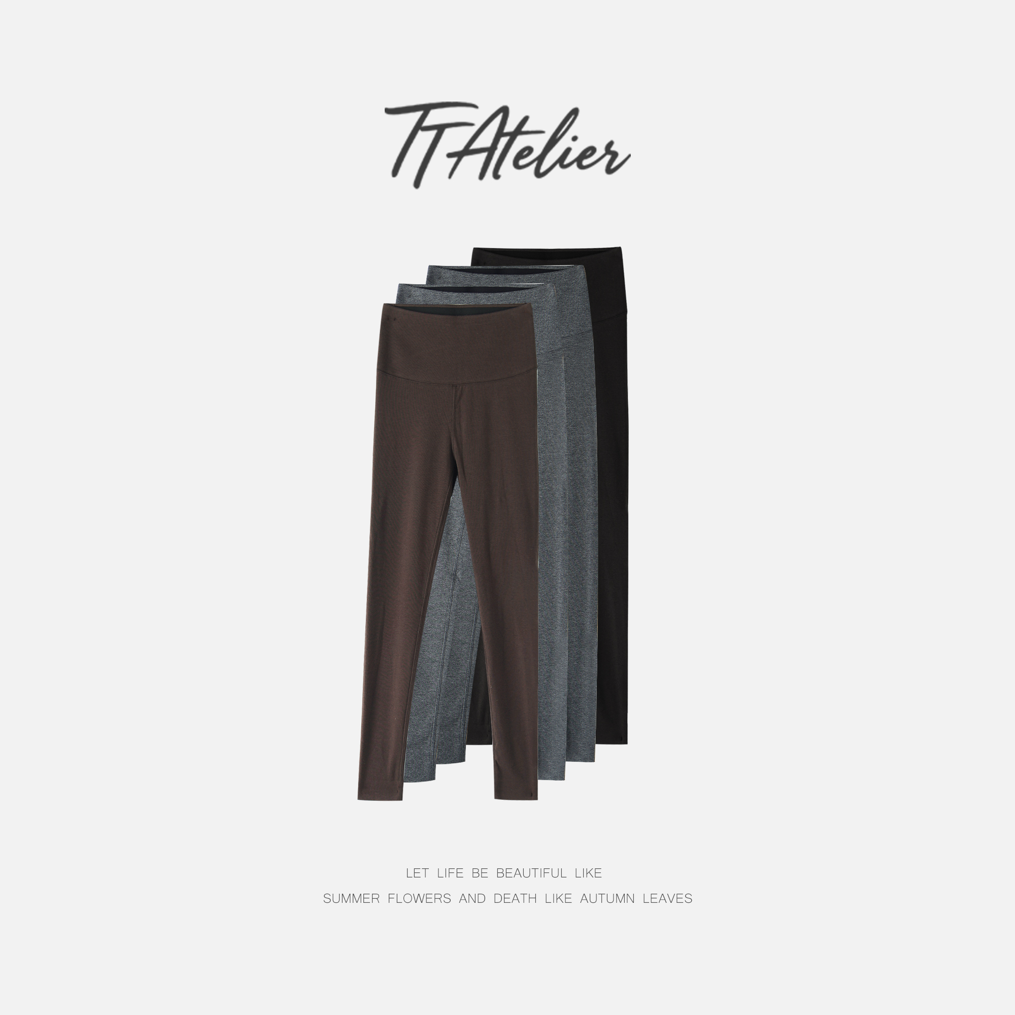 TT设计师【薄绒瑜伽裤】瑜伽裤外穿春季新款精梳棉提臀显瘦TT191550