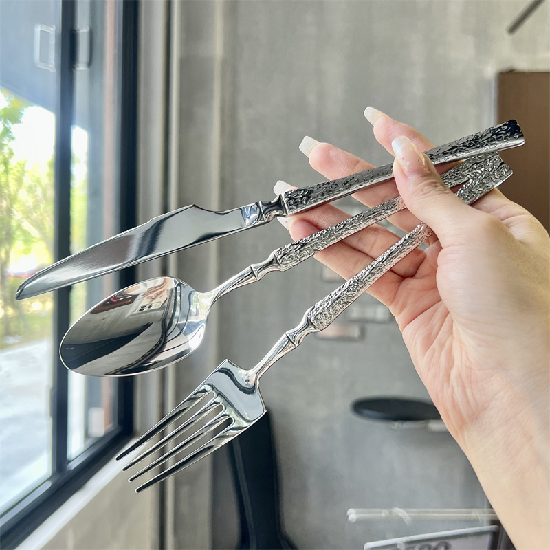 【出口德国尾货】西餐刀叉勺牛排专用高颜值三件套西餐餐具套装