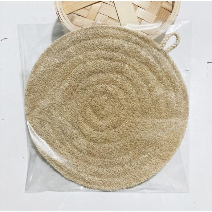 双层丝瓜络蒸笼垫笼屉垫蒸布蒸馒头不粘底家用圆形隔热垫