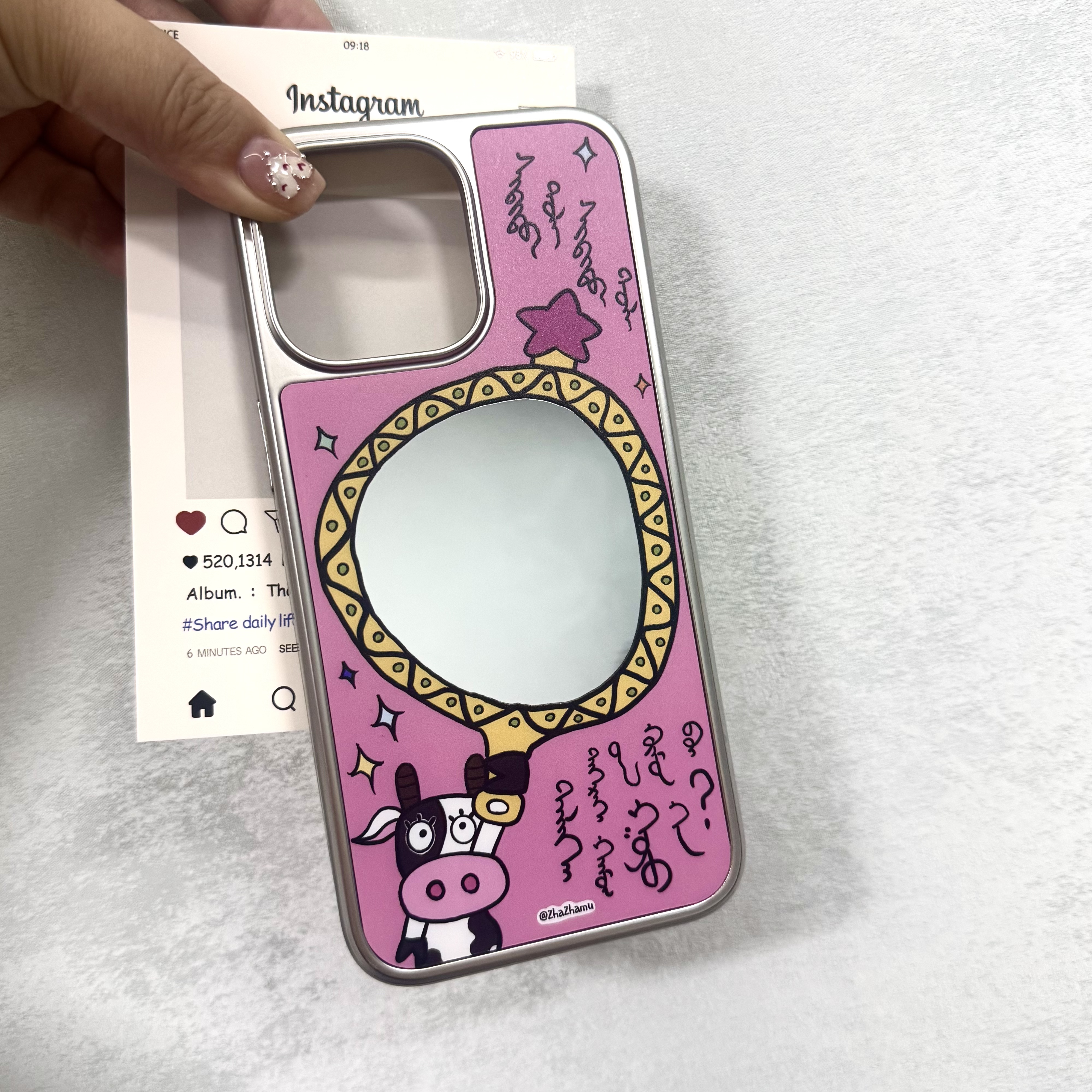 札札木·蒙古元素原创民族风魔镜魔镜pc磨砂电镀硬壳