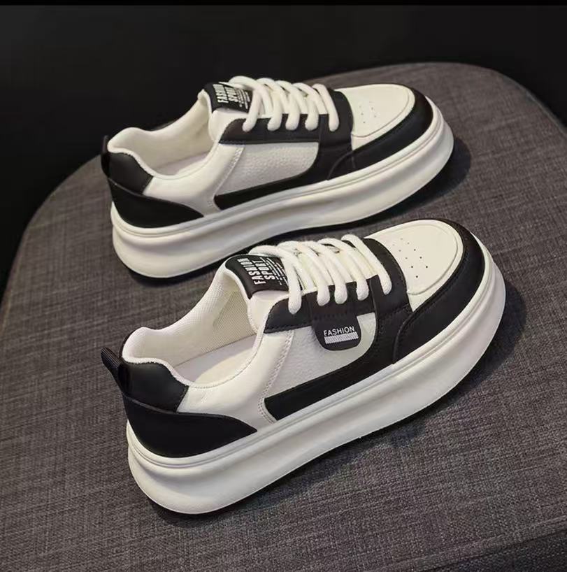 小白鞋厚底女2025 春秋韩版女鞋运动鞋不累脚百搭休闲板鞋