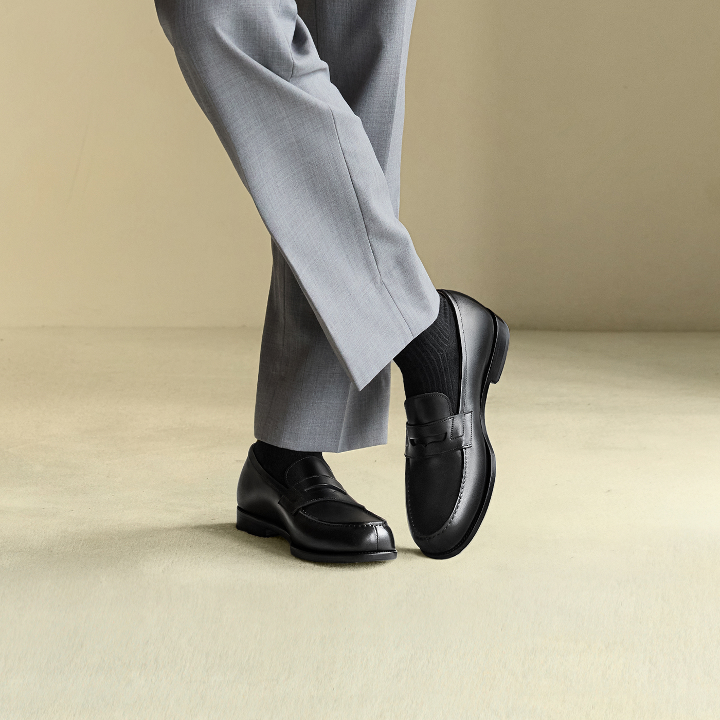 ThomWills新款便士乐福鞋男商务休闲皮鞋一脚蹬通勤懒人鞋夏季