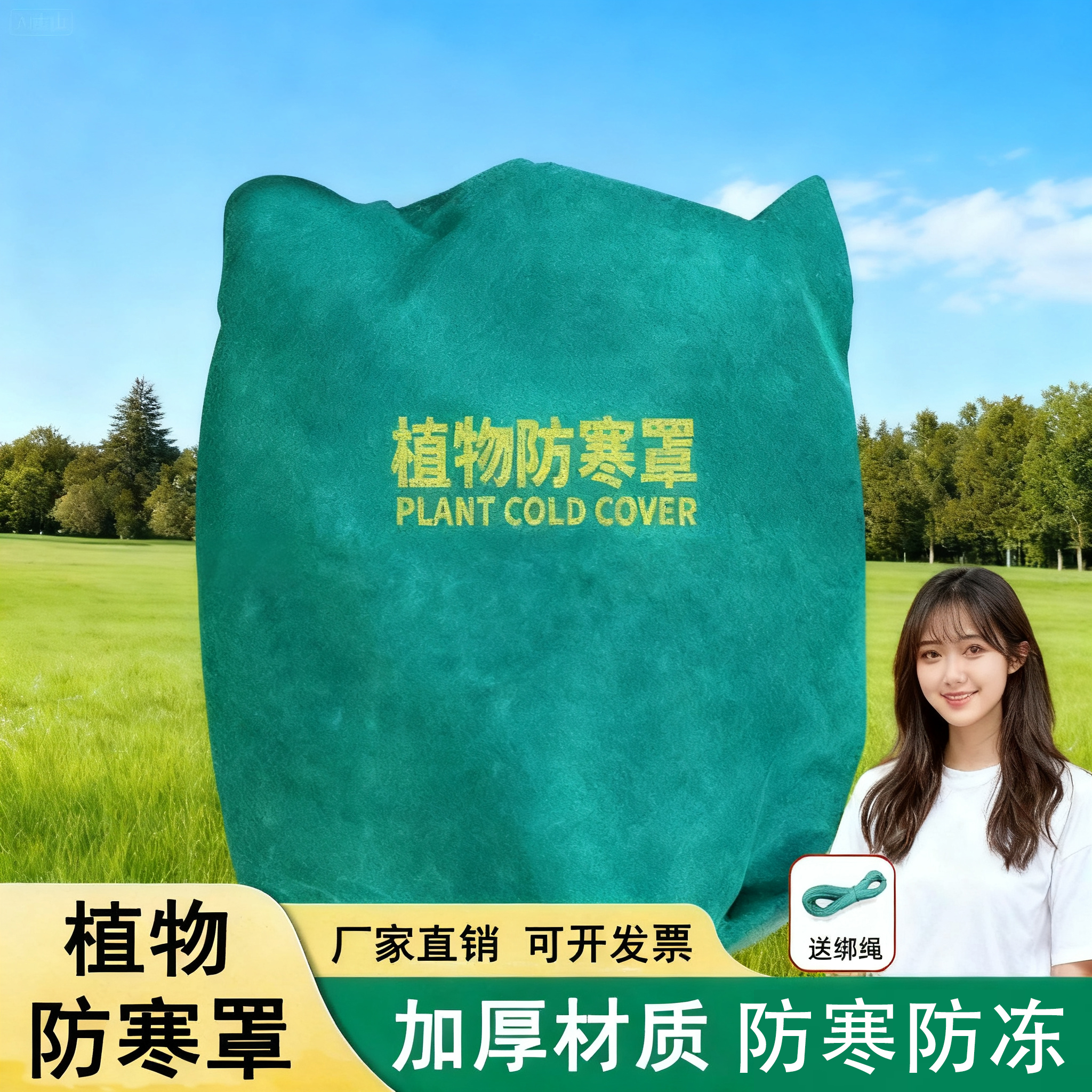 植物防寒保暖罩果树花卉绿植御寒保温布防风越冬无纺布透气保温罩