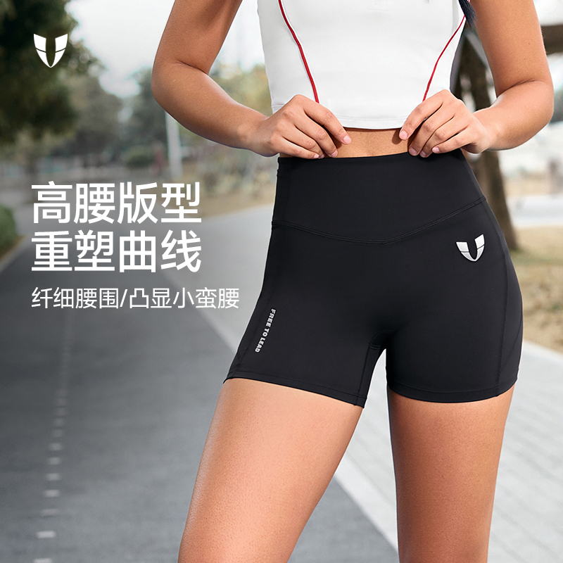 马甲线运动紧身三分裤专业运动装备健身短裤健身服女F2522D074