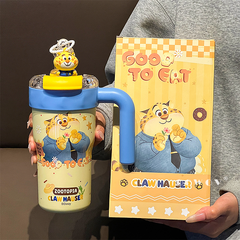 疯狂动物城豹警官保温杯女高颜值2025新款情侣水杯圣诞节生日礼物