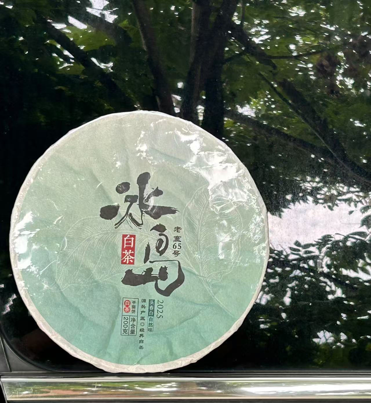 冰岛老寨65号2025年春白茶饼200克