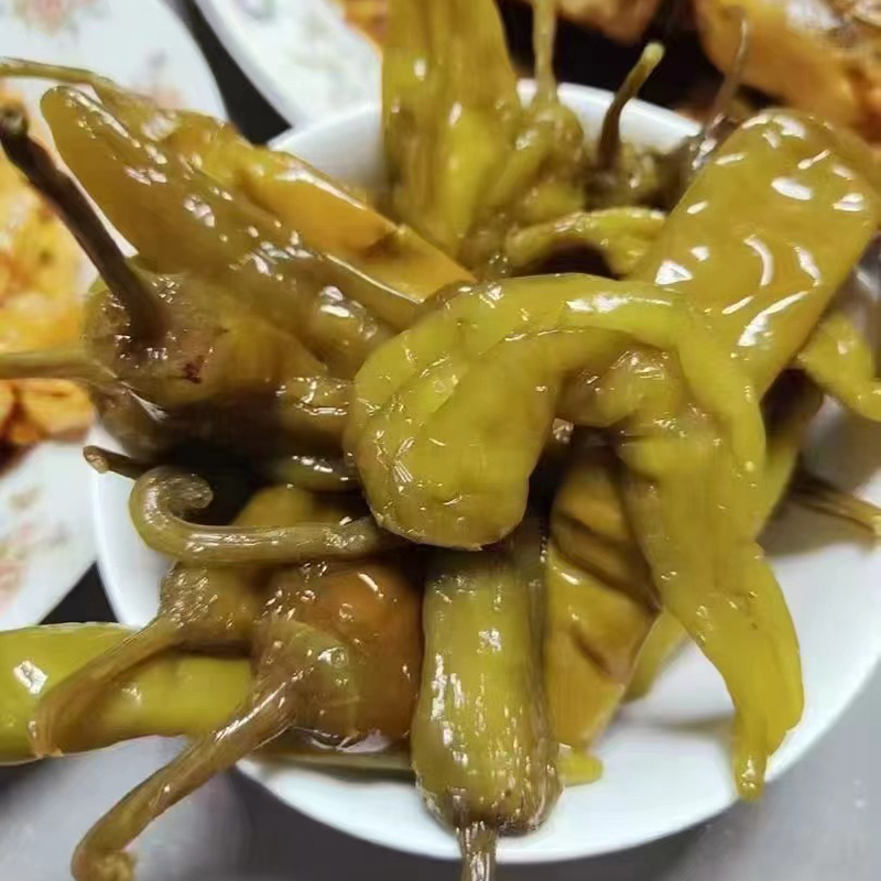 【农家自制】黄山腌辣椒酸辣椒泡椒泡辣椒朝天椒下酒妈呀太香了大郎