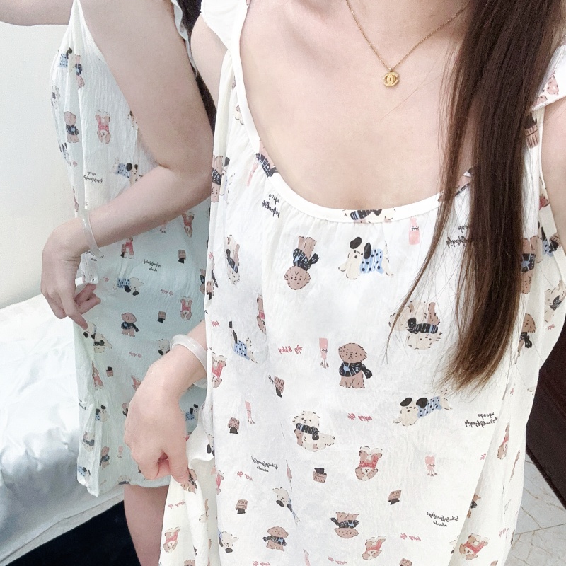 2025夏季云朵棉吊带裙宽松胖mm200-300斤可外穿居家服大码睡裙女