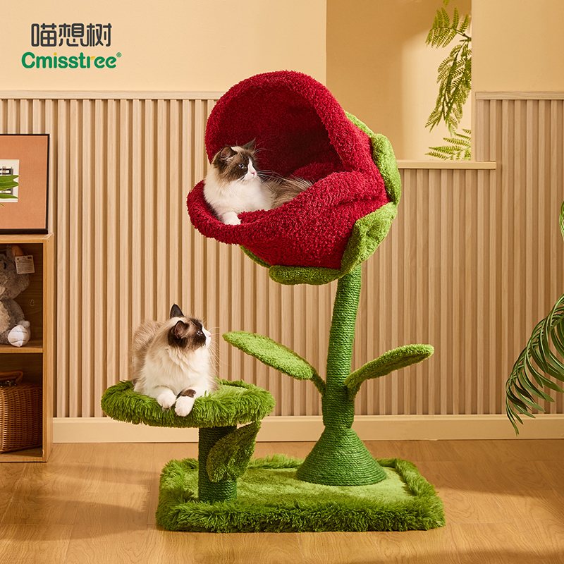 Cmisstree/喵想树食人花猫爬架猫窝剑麻一体小户型不占地猫架子