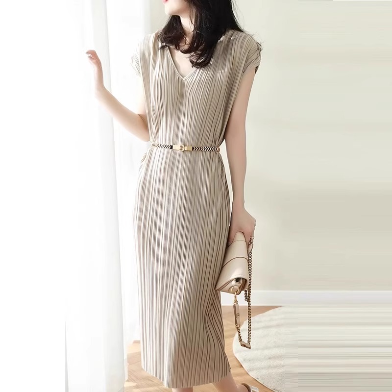 哥弟阿玛施正裙子女款爆款2025新款高级感高贵显瘦后妈夏天连衣裙