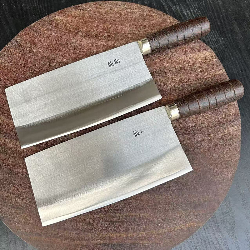仙湖刀具削铁如泥高洛钢纯手工锻打斩切刀厨师专用家用菜刀杀鱼刀