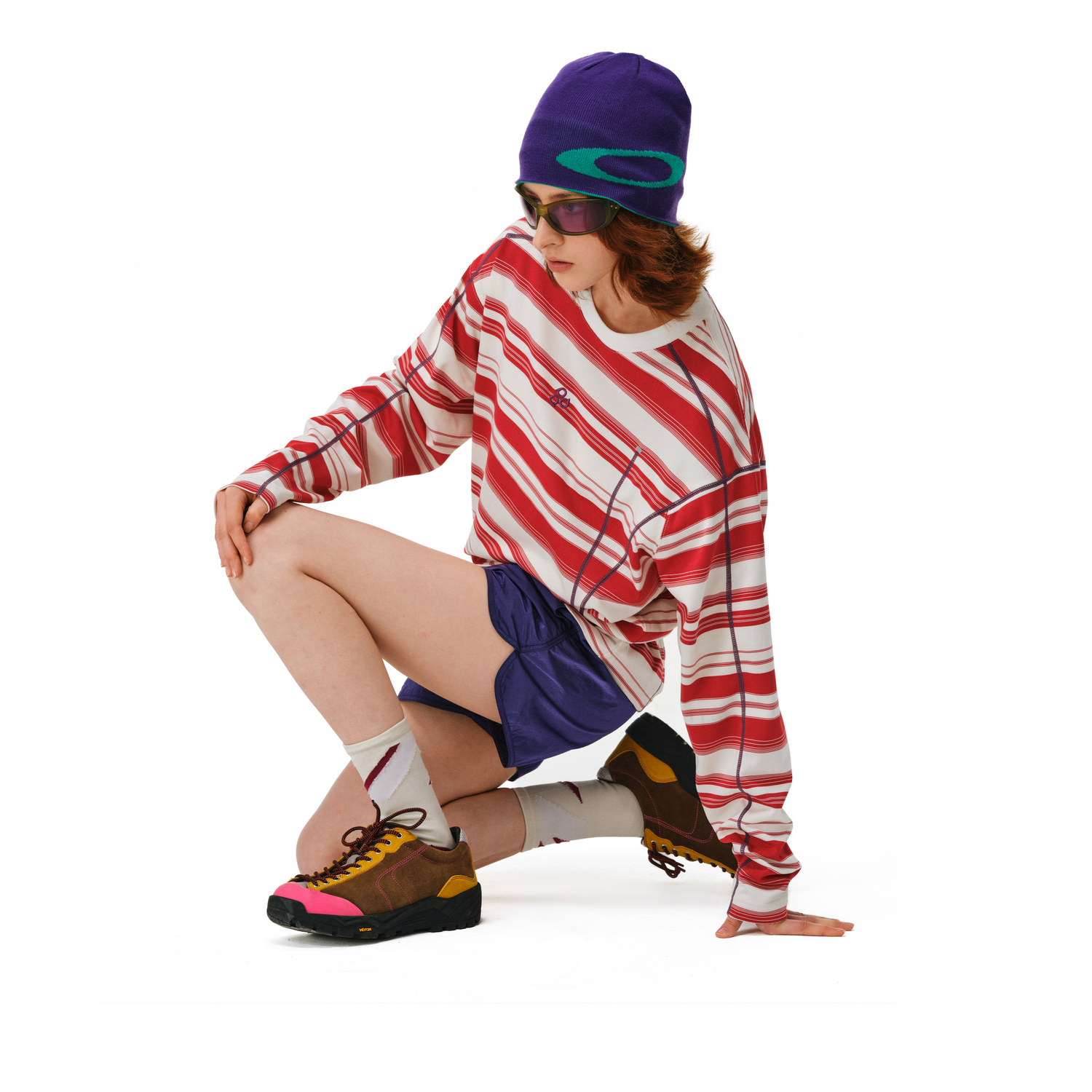 FPA撞色条纹运动长袖秋冬外国潮牌户外美式设计百搭情侣上衣