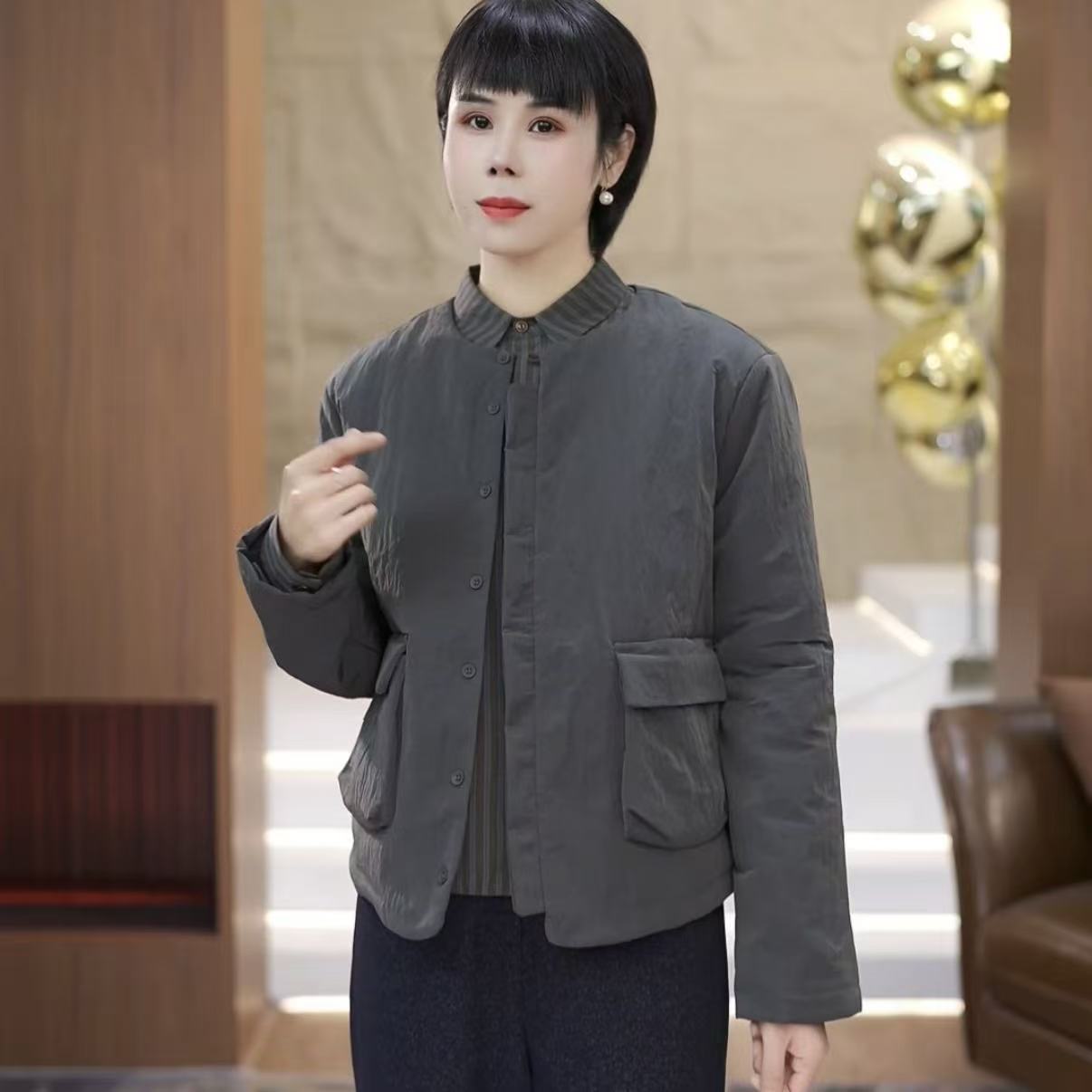 【渲渲推荐】H-F5822冬季百搭时尚气质外套