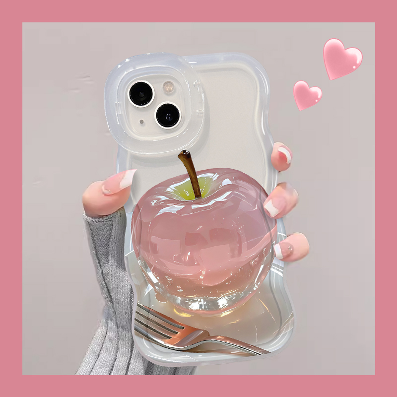 适用于苹果16晶莹苹果手机壳oppo华为vivo双支架简约流行网红新款