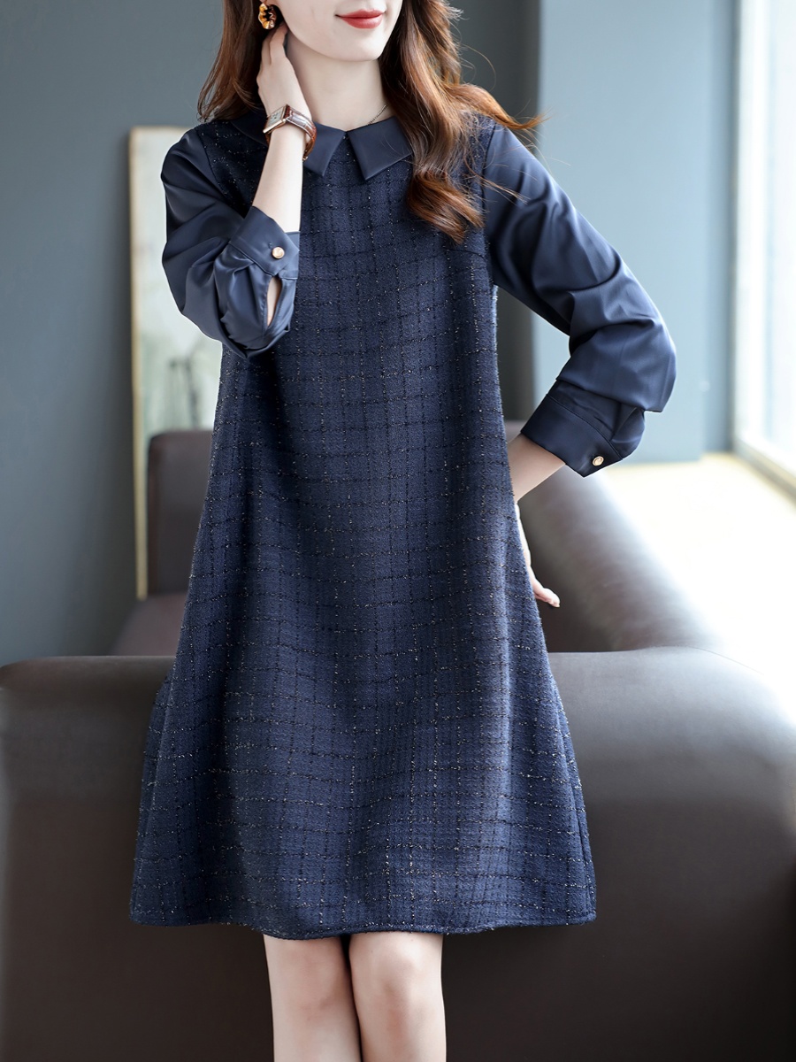 法式赫本风轻奢高端时尚连衣裙秋季新款高级感小香风优雅气质裙子